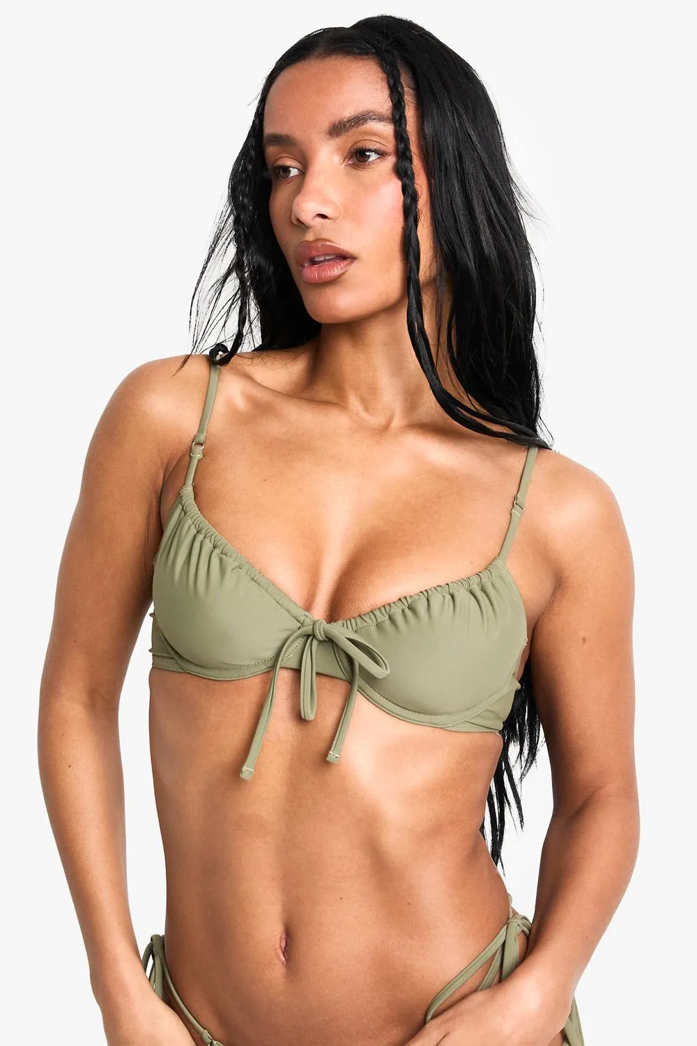 Swimwear Essentials Underwired Bikini Top by boohoo