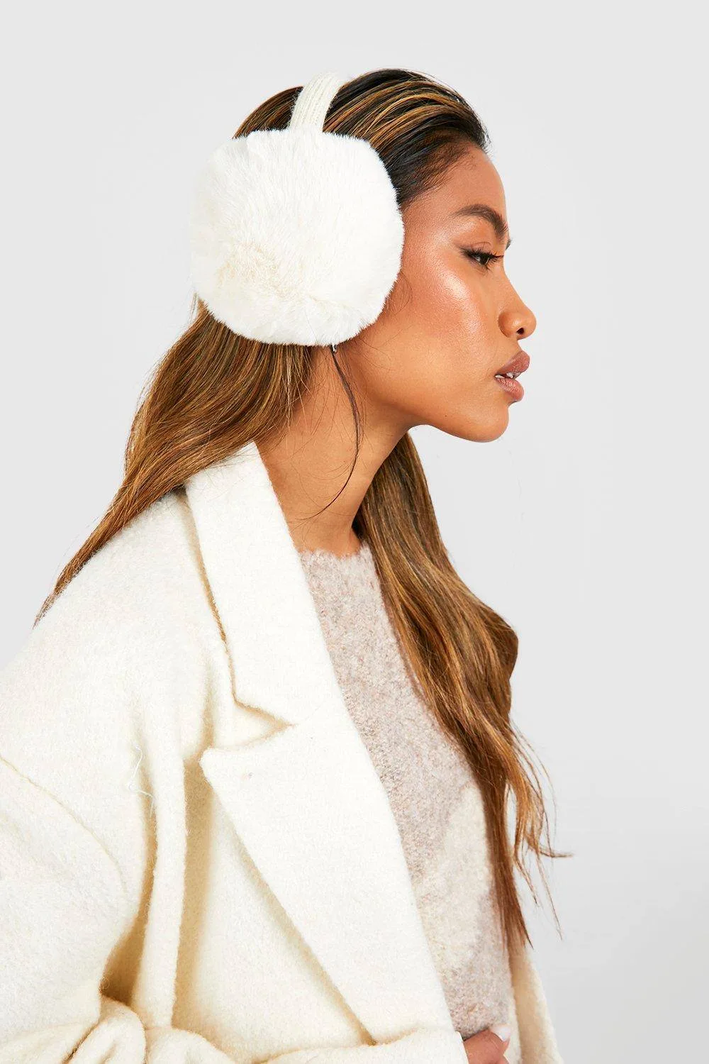 Fluffy Ear Muff by boohoo