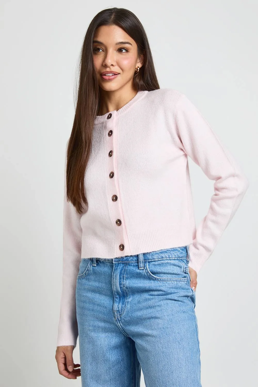 Knitted Cropped Cardigan