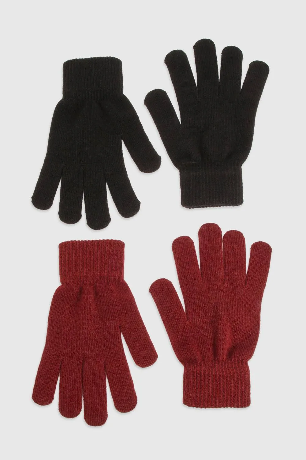2 Pack Gloves by boohoo