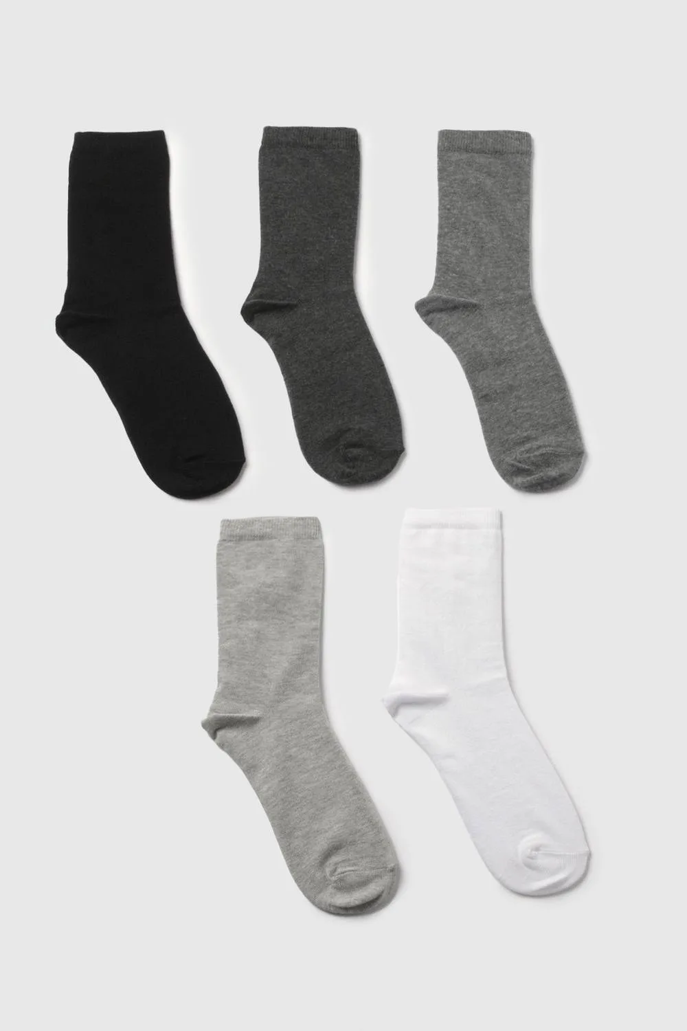 Monochrome Sports Socks 5 Pack by boohoo