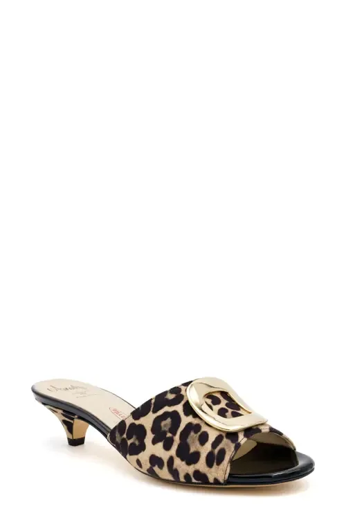 Dalmazia Kitten Heel Slide Sandal