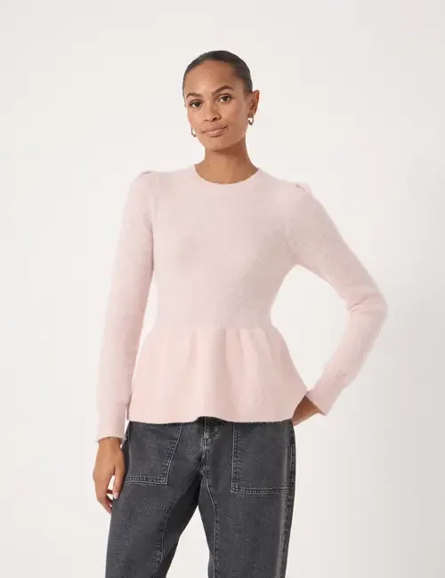 Wool Blend Peplum Top by Hush