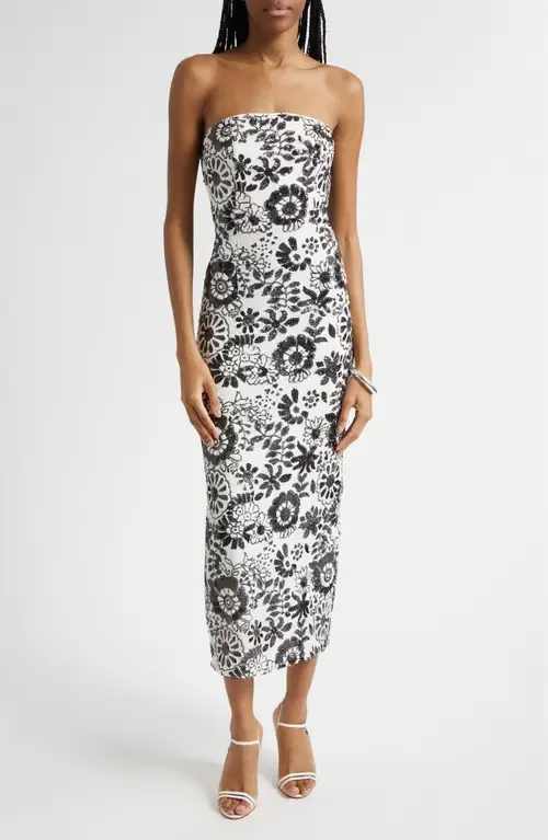 Bonnie Sequin Strapless Sheath Dress by Ramy Brook