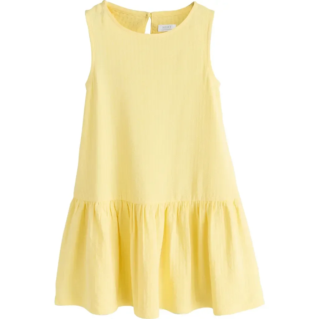 Sleeveless Cotton Jersey Drop Waist Sundress by NEXT