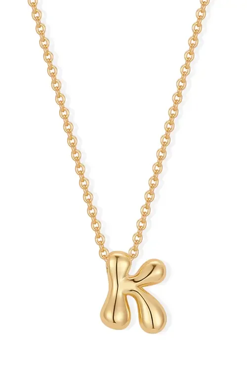 Mini Pippa Bubble Initial Pendant Necklace by Brook and York