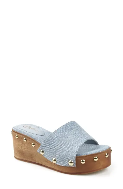 Jewell Platform Wedge Slide Sandal by Candie's
