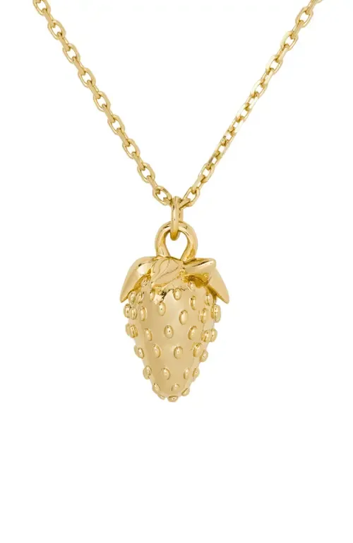 Secret Garden Strawberry Pendant Necklace by Kate Spade New York