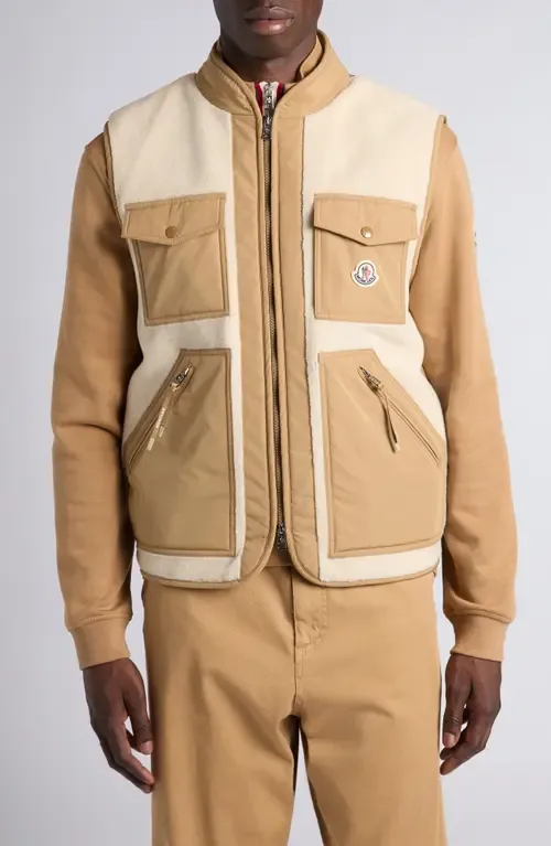Karakai Mixed Media Down Vest by Moncler