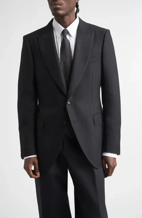 Shelton Wool Herringbone Sport Coat by TOM FORD