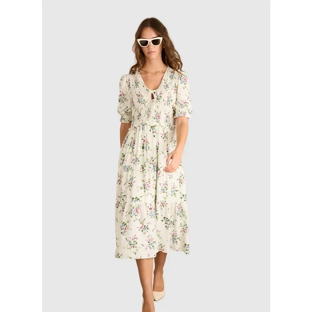 Melania Smock Midi Dress by Baukjen