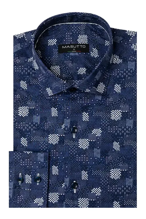 Mirisola Print Button-Up Long Sleeve Shirt by MASUTTO