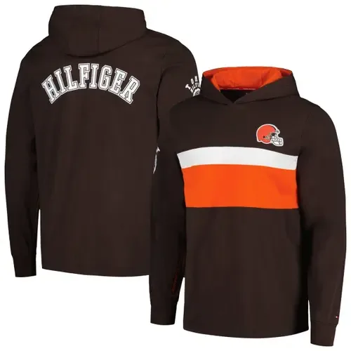 Cleveland Browns Morgan Long Sleeve Hoodie T-Shirt by Tommy Hilfiger