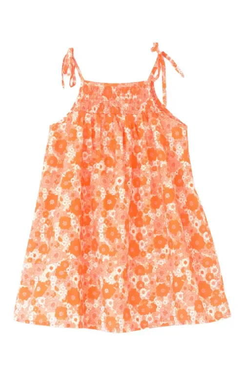 Shoulder-Tie Smocked Dress by Beet World