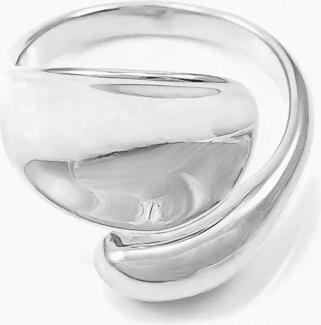 14k Gold Plated Shirley Ring Statement Chic Trendy Statement by Bearfruit Jewelry