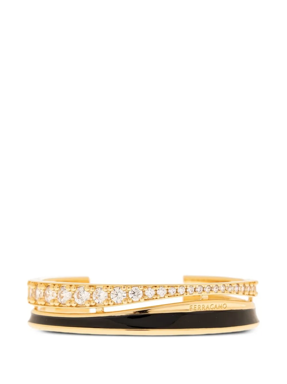 Crystal-Embellished Cuff Bracelet by Ferragamo