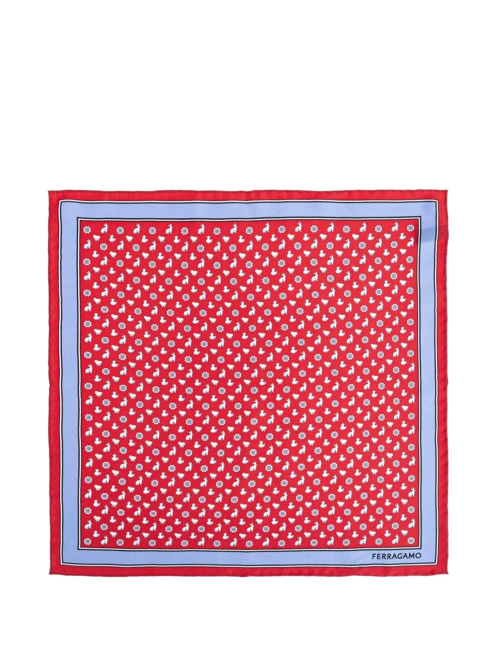 Primavera Silk Pocket Square by Ferragamo
