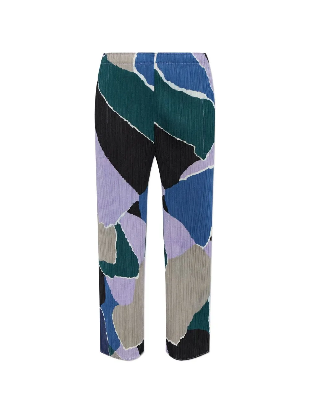 Surprise! Abstract-Pattern Pleated Trousers