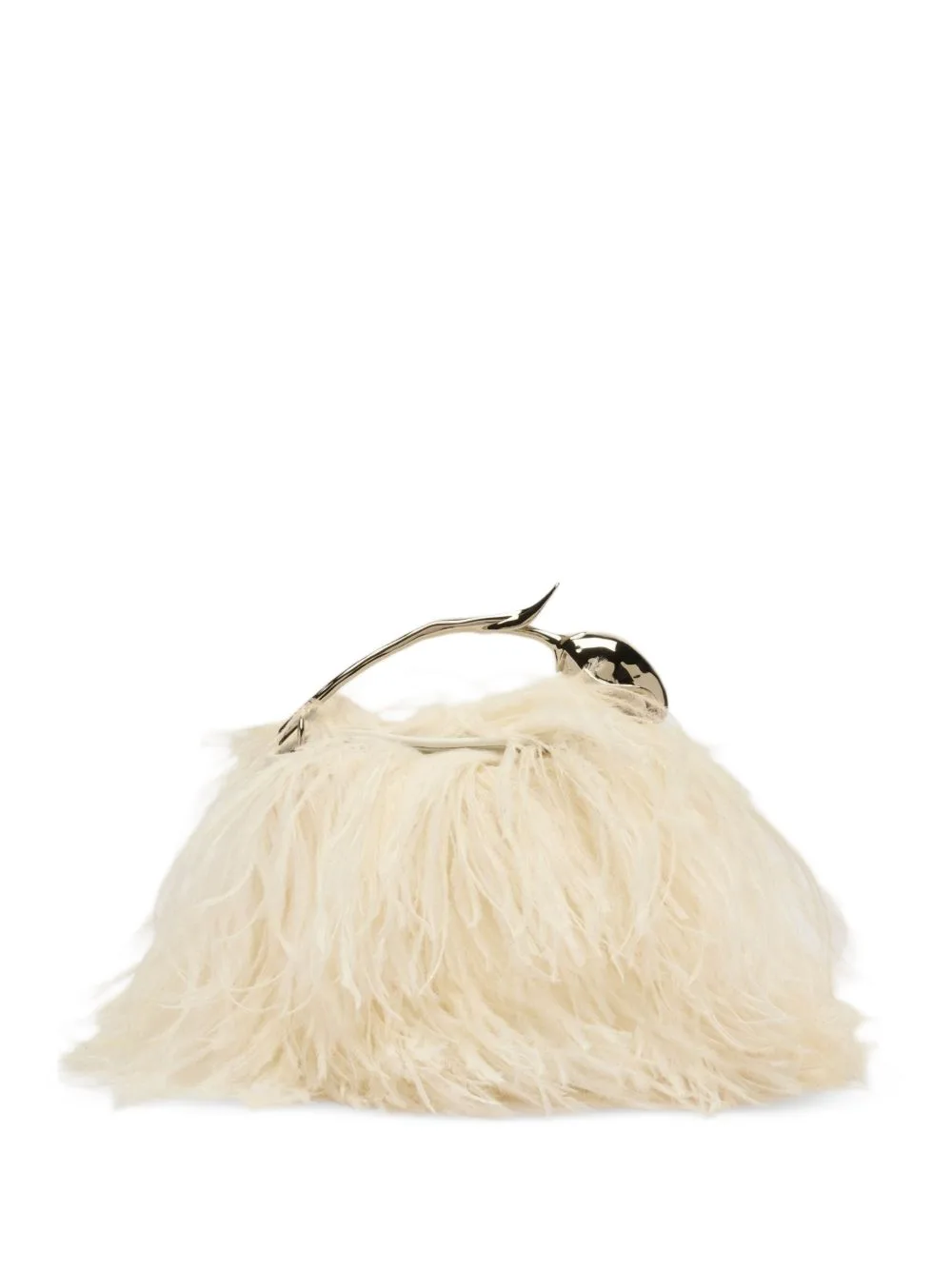 Mini Bloom Feather-Embellished Tote Bag by ERDEM