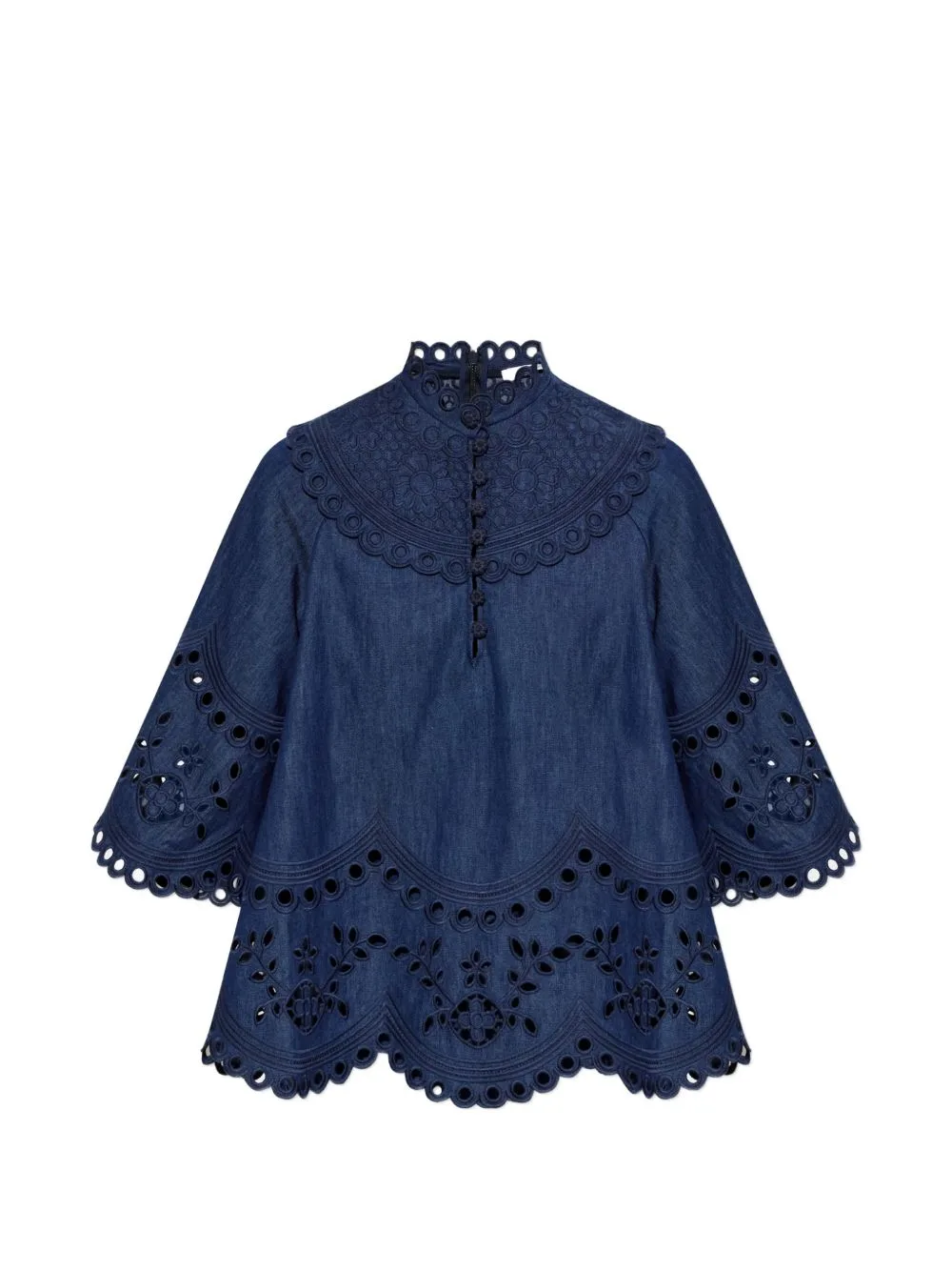 Broderie-Anglaise Scallop-Edge Top by ZIMMERMANN