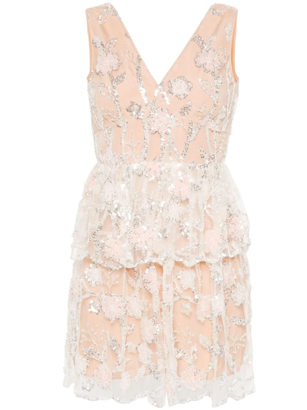 Sequined Lace Mini Dress by Self-Portrait