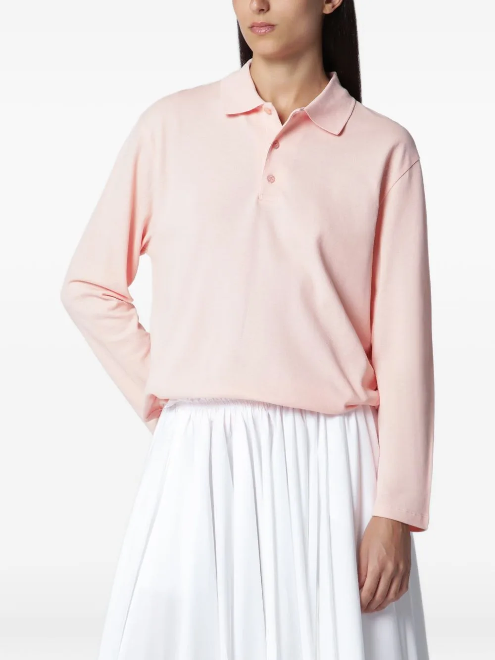 Diana Long-Sleeve Polo Shirt by FLORE FLORE