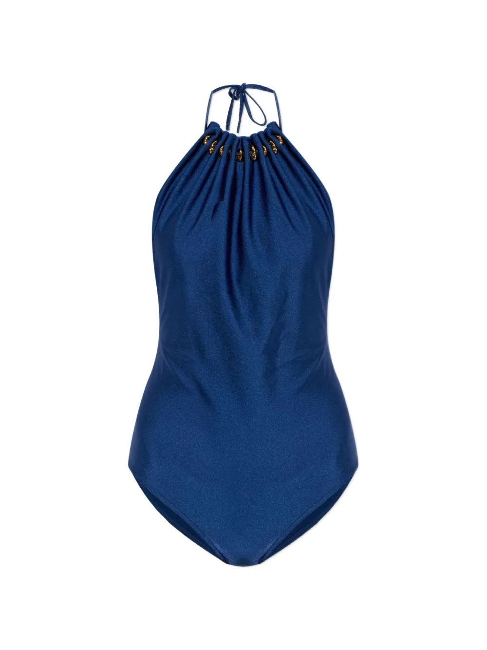 Aster Embellished Halterneck Swimsuit by ZIMMERMANN