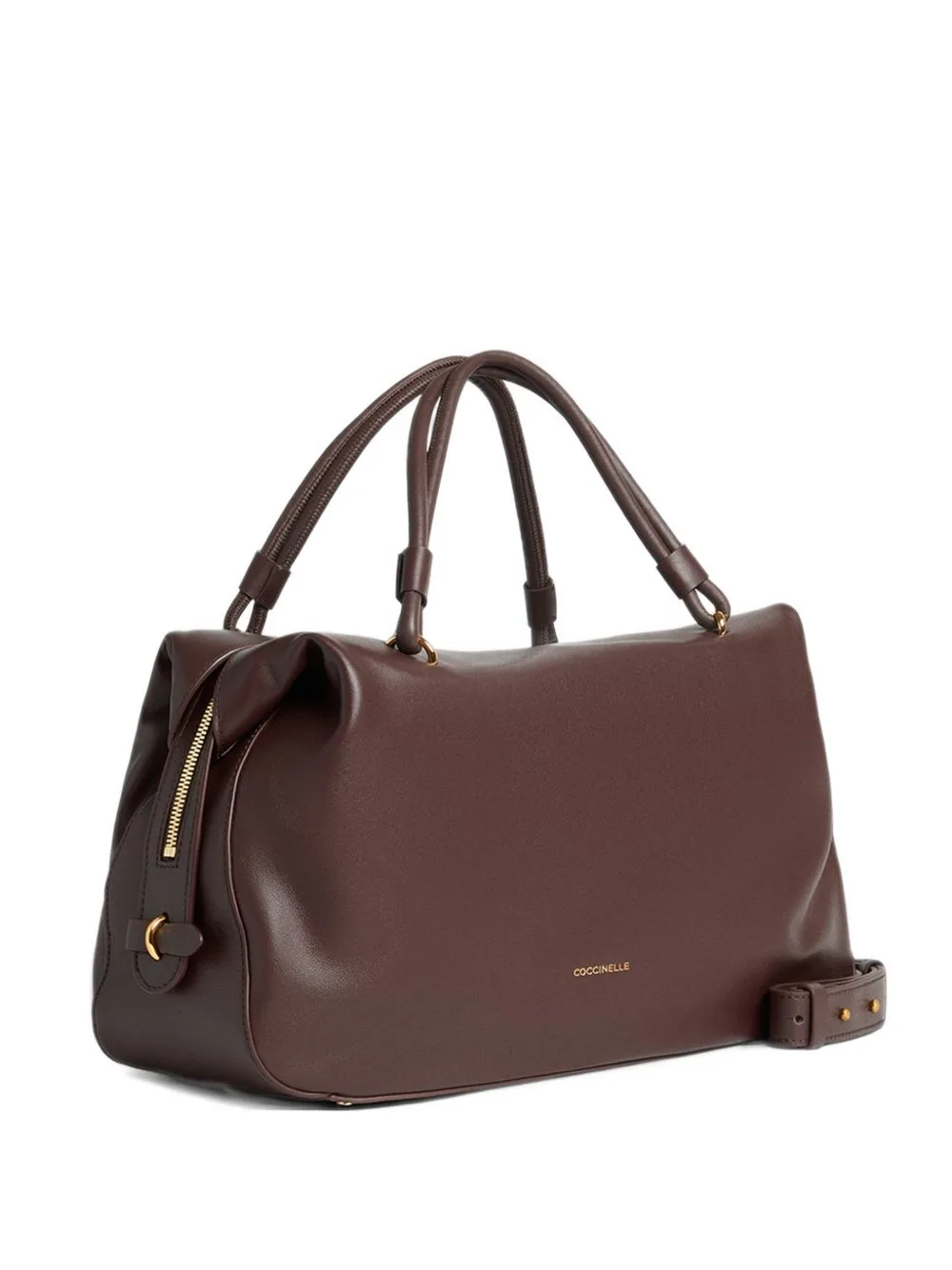 Medium Lizzie Logo-Print Leather Tote Bag by Coccinelle