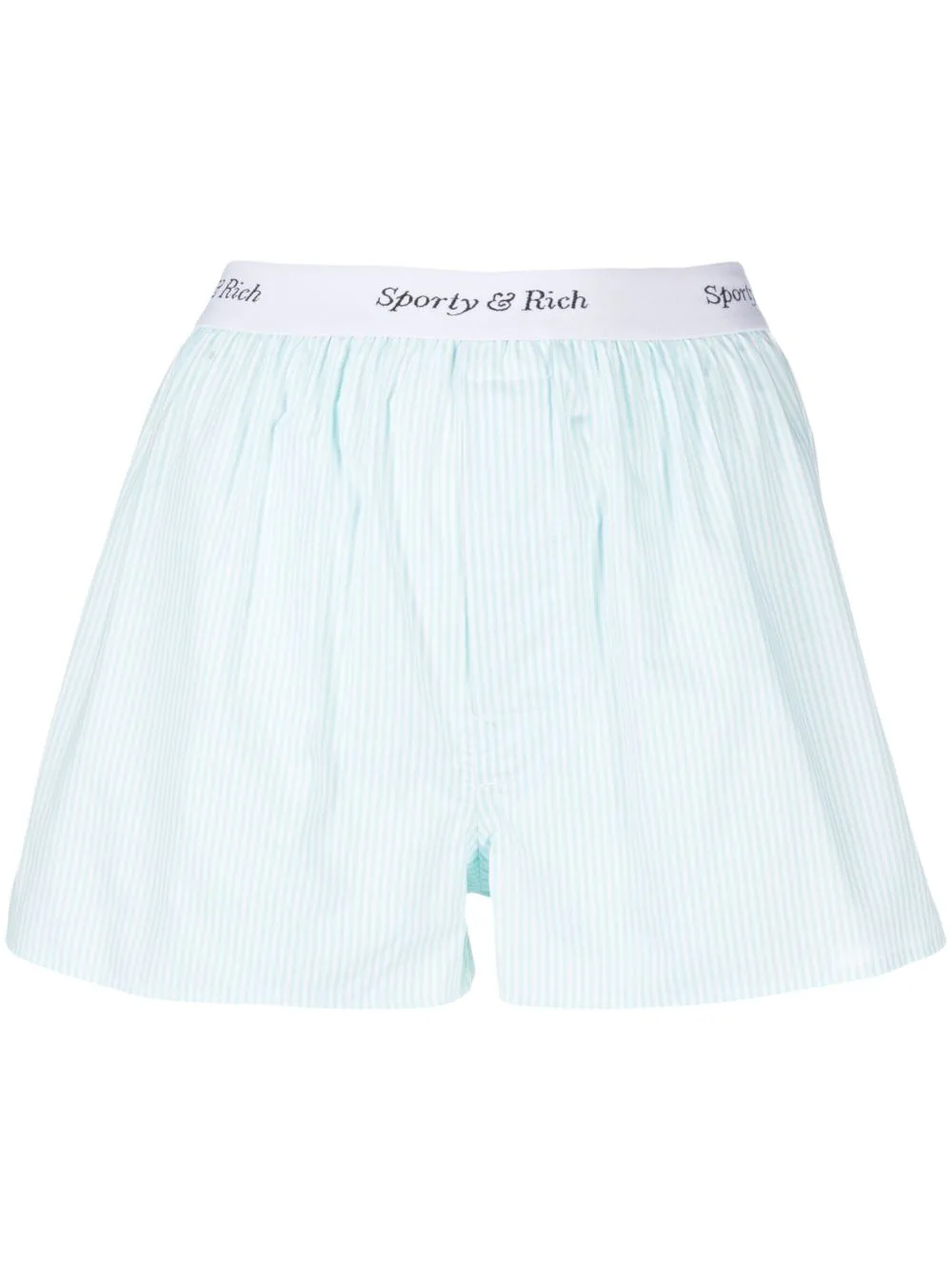 Logo-Waistband Striped Boxer Shorts by Sporty & Rich