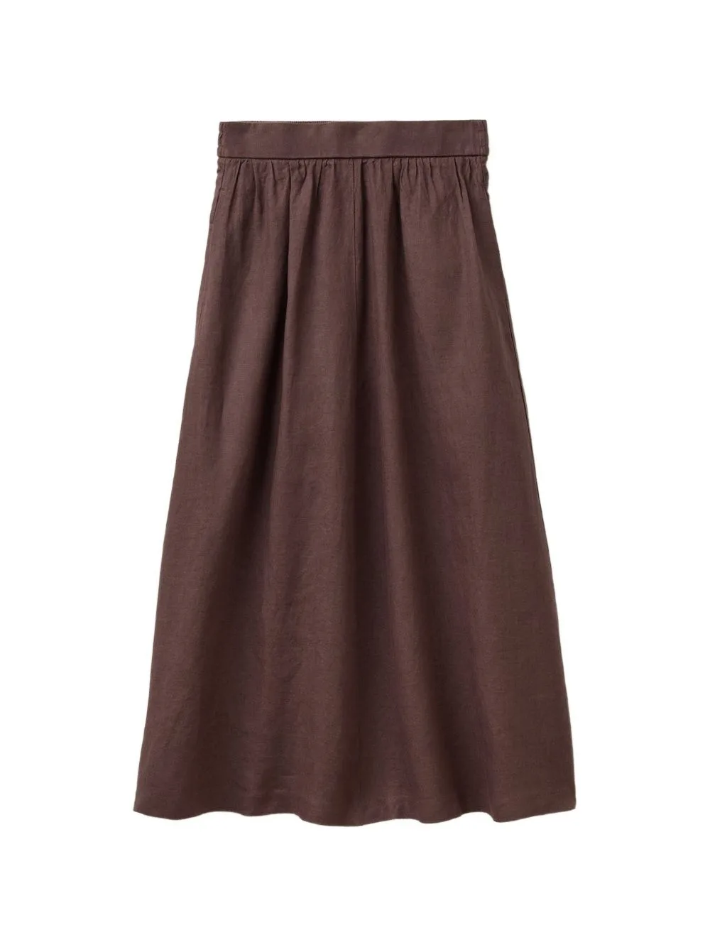 Elasticated-Waist Gathered Skirt by Benetton