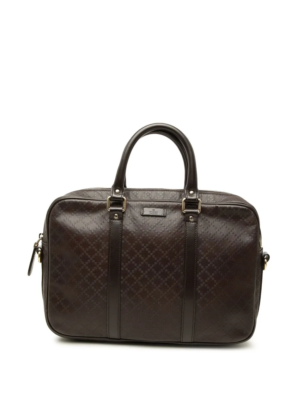 2000-2015 Medium Diamante Calfskin Bright Business Bag by Gucci Pre-Owned