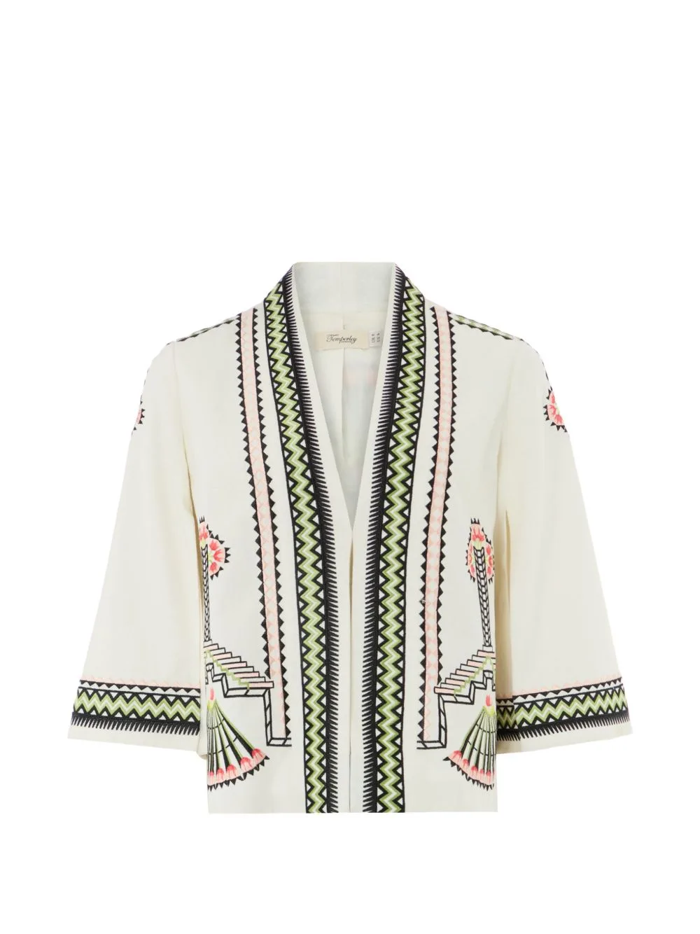 Avalon Embroidered Linen Jacket by Temperley London