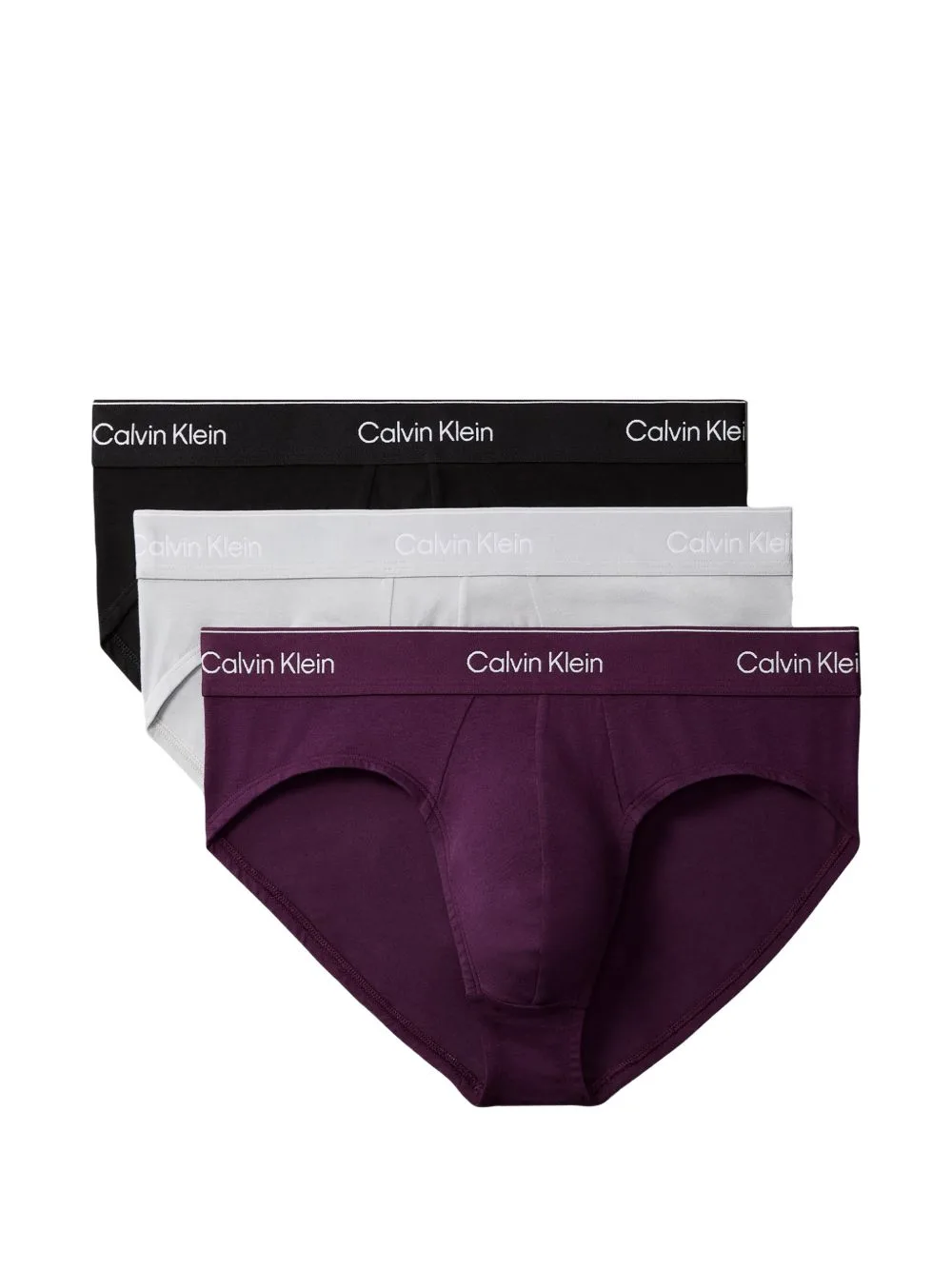 Icon Logo-Waistband Briefs (pack of Three) by Calvin Klein