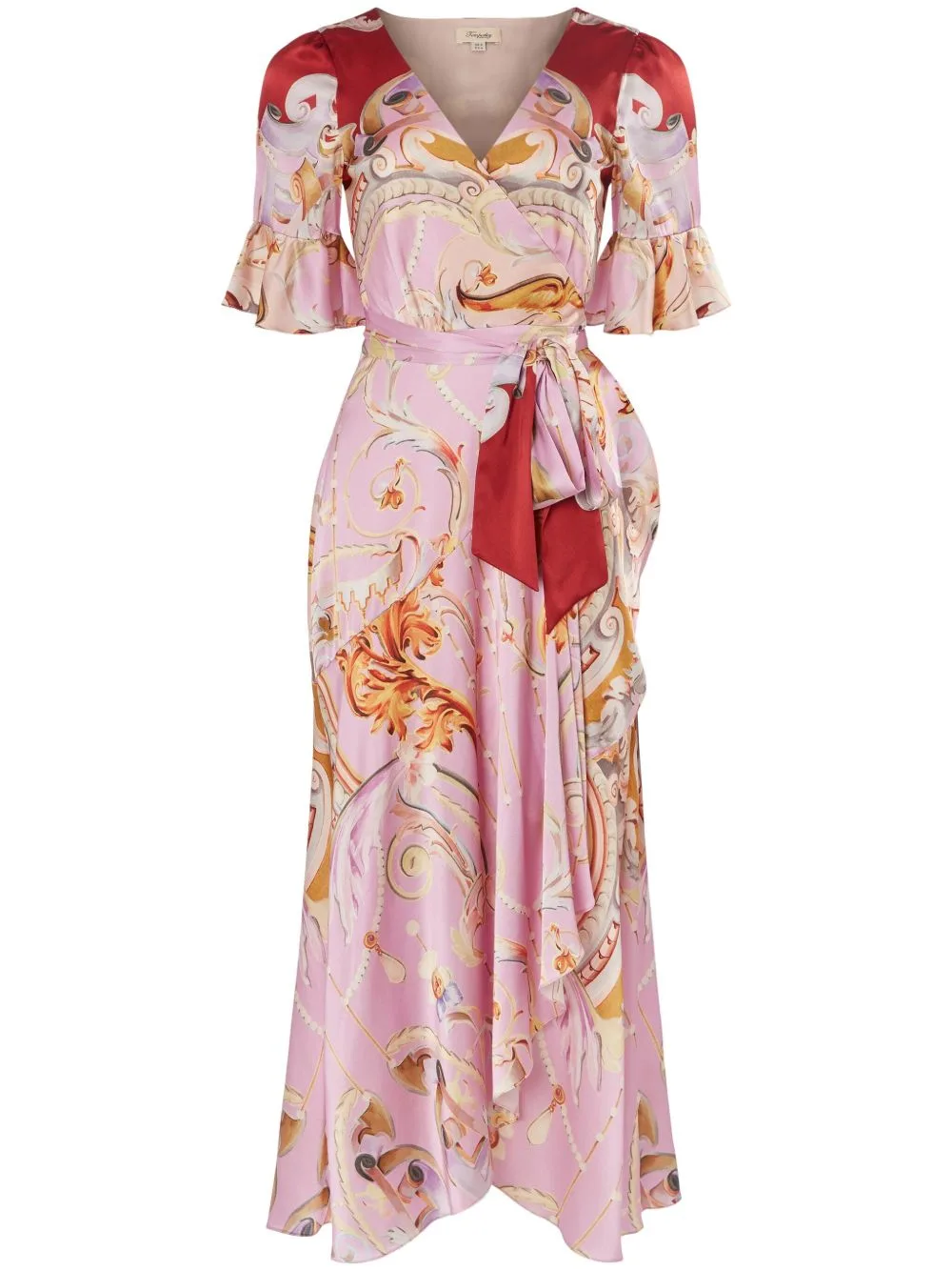 Carline-Print Wrap Dress by Temperley London