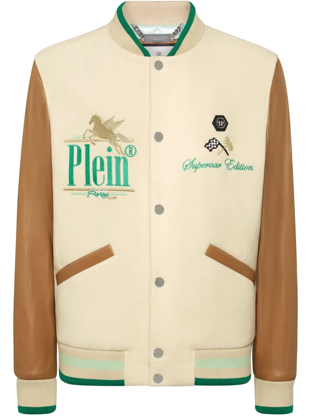 Racing Club College Bomber Jacket by Philipp Plein