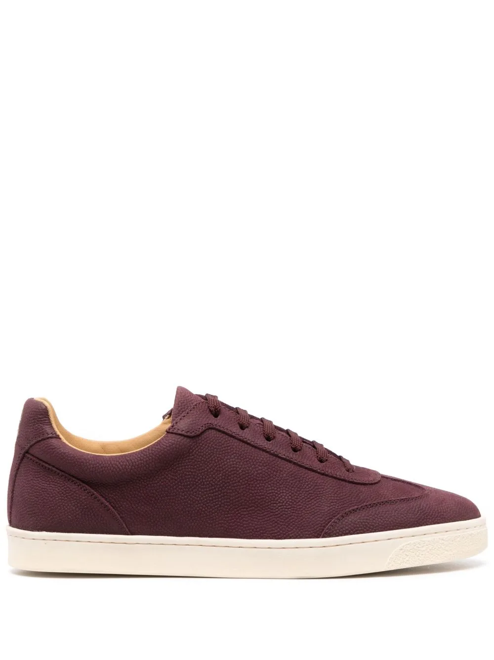 Round-Toe Lace-Up Sneakers by Brunello Cucinelli