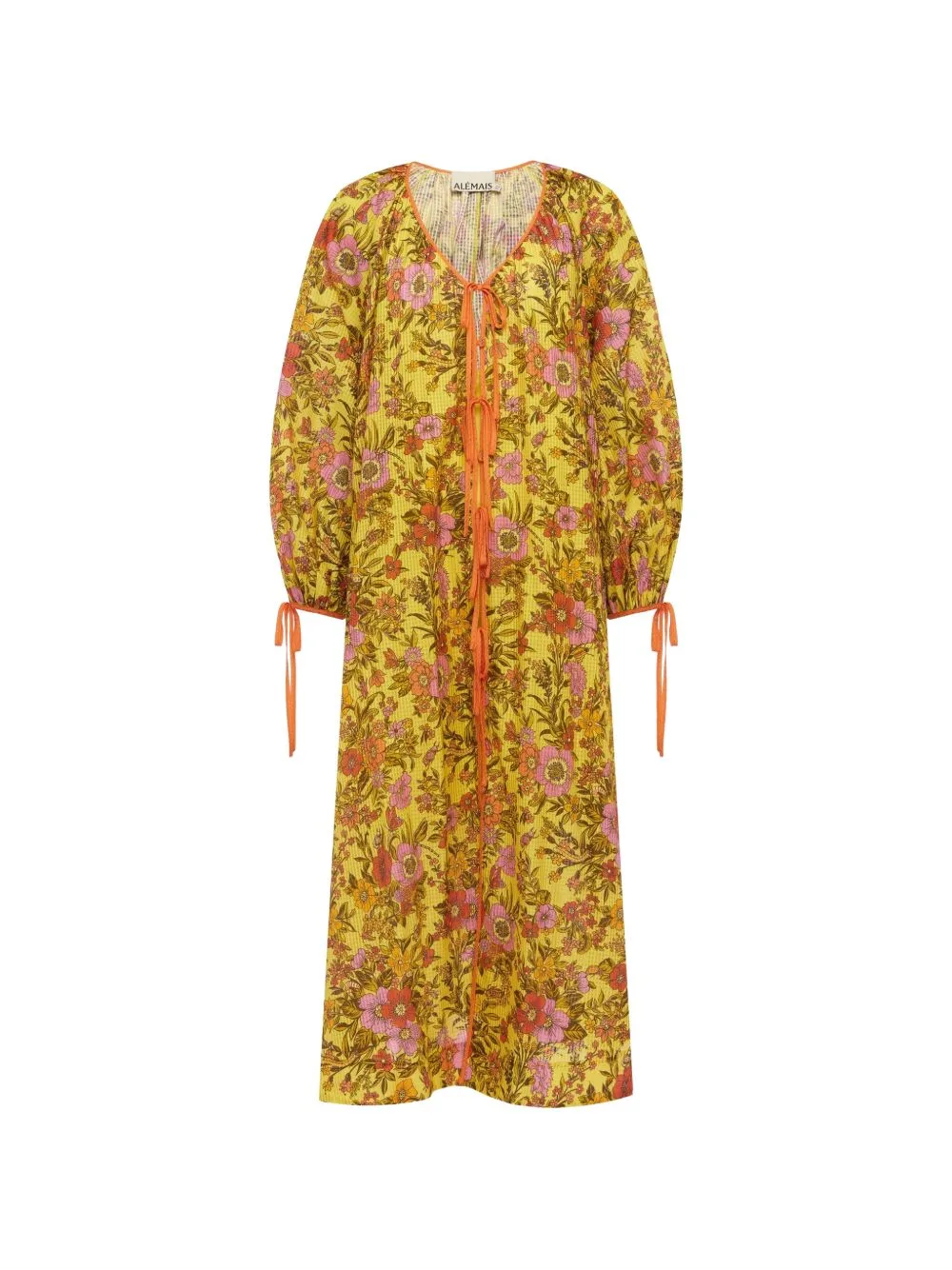 Kitty Tie Front Shirtdress by ALEMAIS