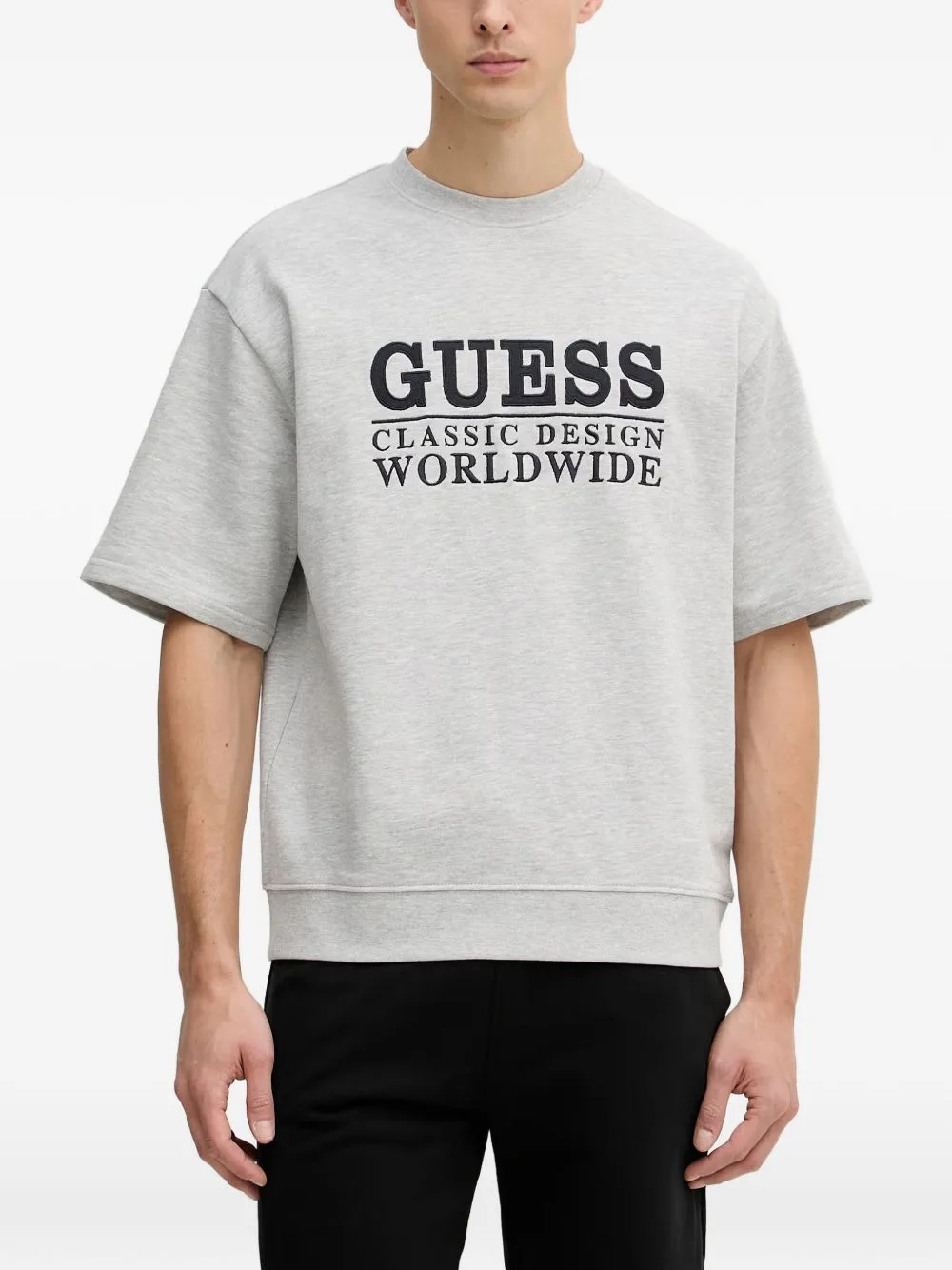 Logo-Embroidered Short-Sleeve T-Shirt by GUESS USA