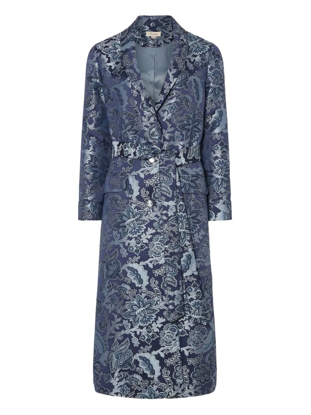 Francis Floral-Brocade Belted Coat by Temperley London