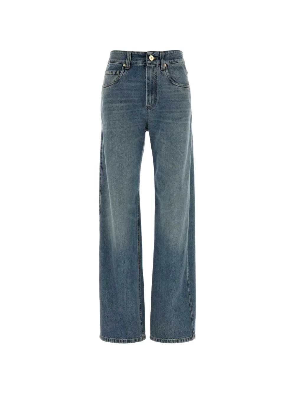 Authentic Faded Straight-Leg Jeans