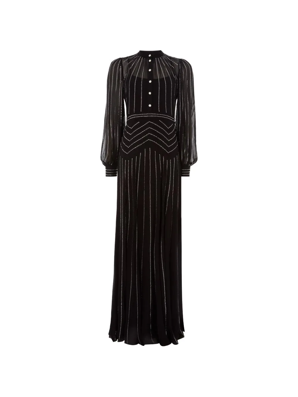 Villanelle Buttoned Embellished Maxi Dress by Temperley London
