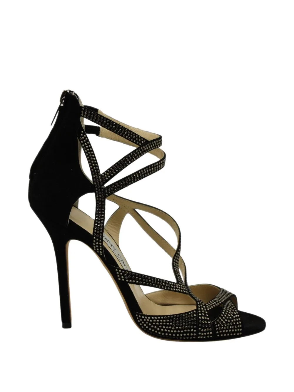 Dome Diamante-Embellished Sandals