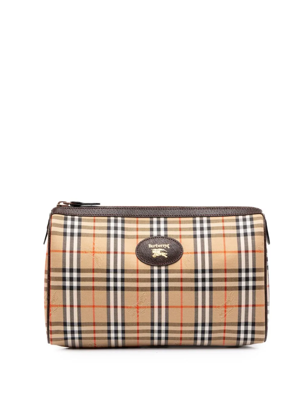 20th Century Haymarket Check Canvas Clutch Bag by Burberry Pre-Owned