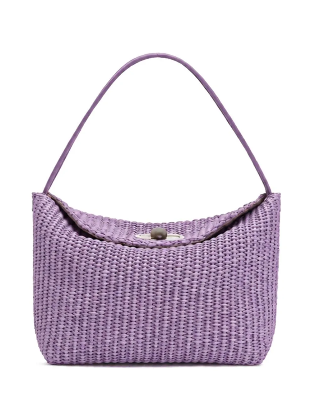 Mini Turnlock Raffia Shoulder Bag by Christopher Esber