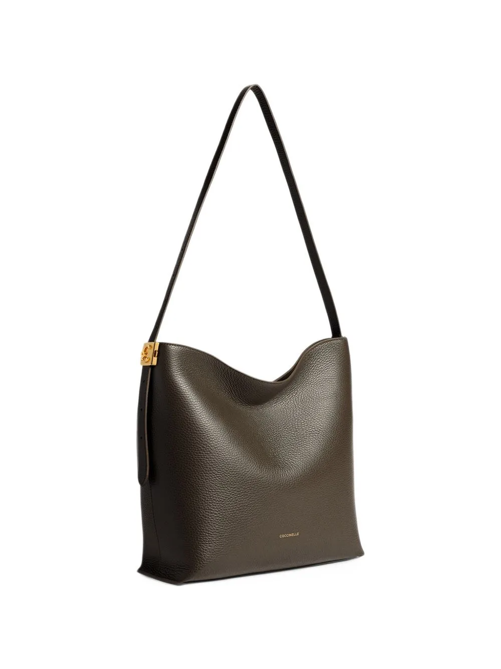 C-Me Lock Leather Shoulder Bag by Coccinelle