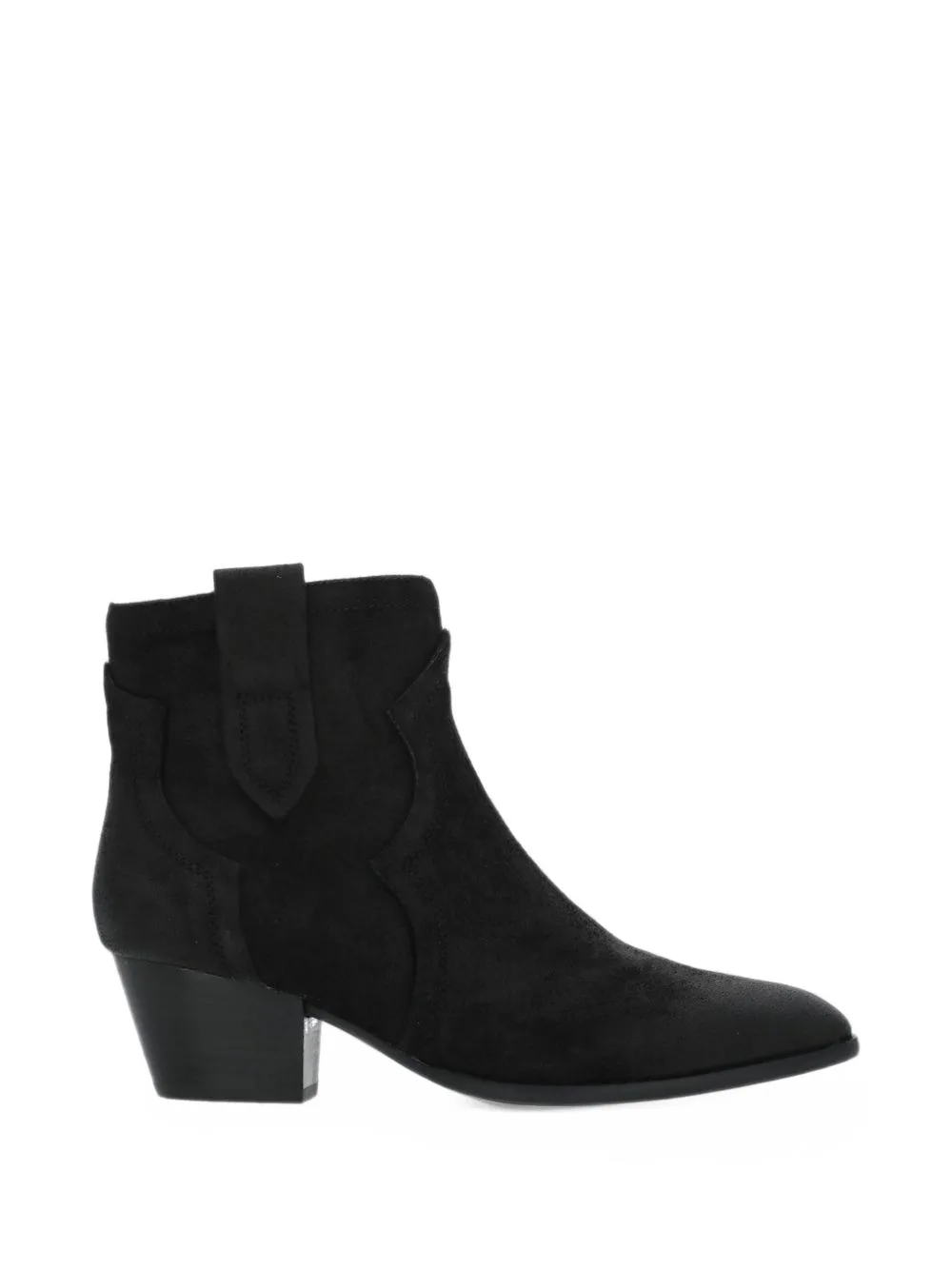 Flare Suede Ankle Boots