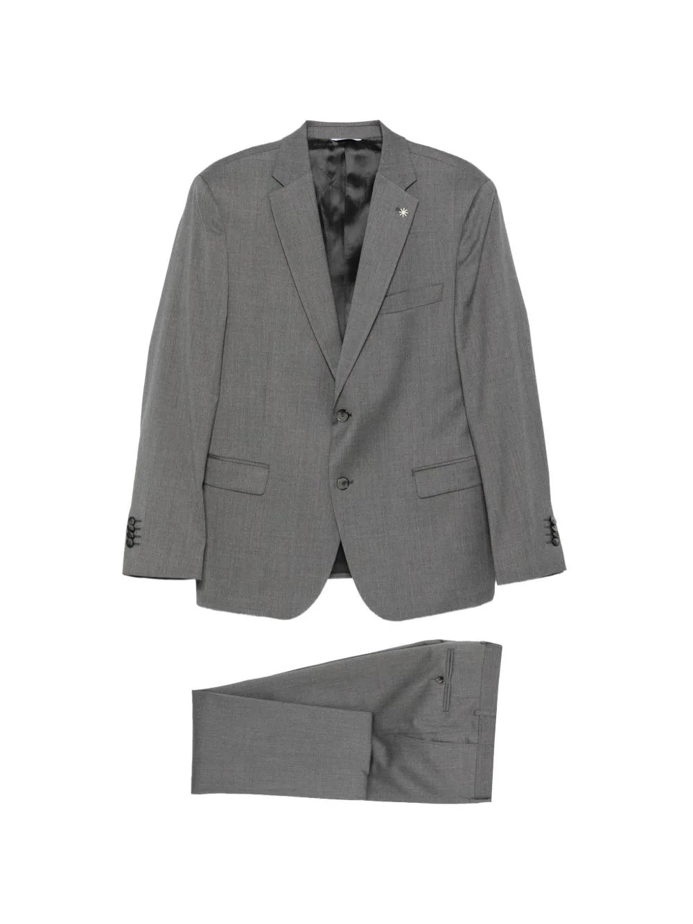 Single-Breasted Notch-Lapel Suit by Manuel Ritz