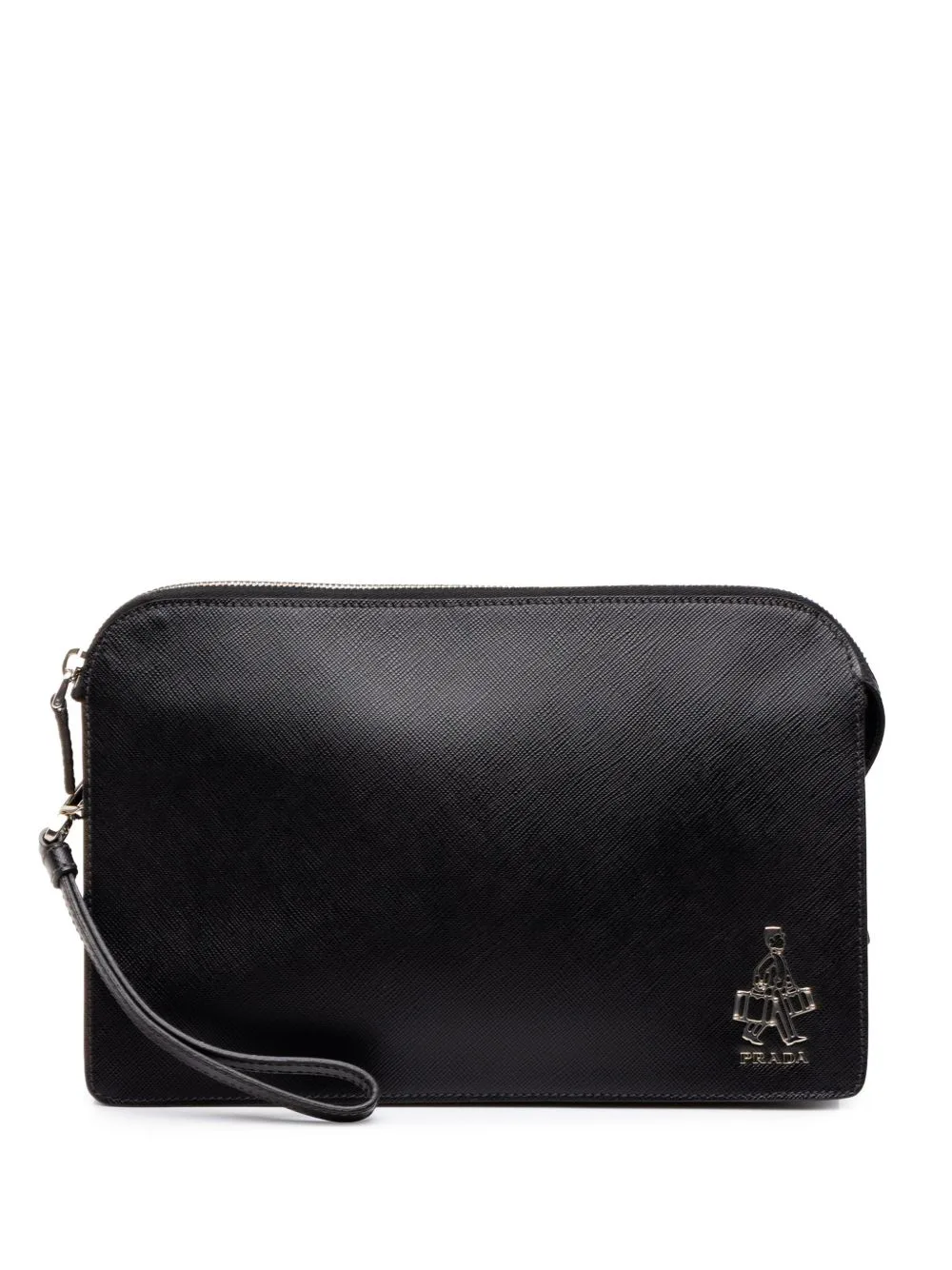 2010-2026 Saffiano Bellboy Clutch Bag by Prada Pre-Owned