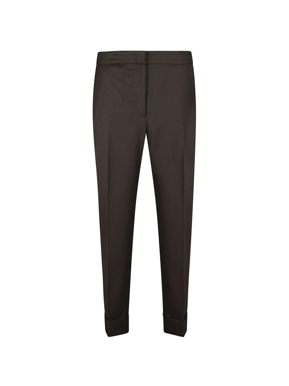 Pressed-Crease Turned-Up Trousers by PT Torino