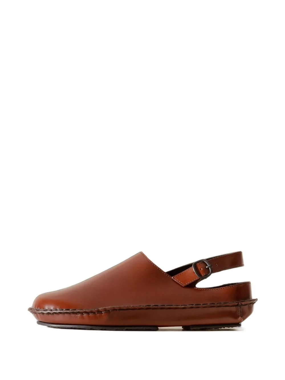 Cargol Whipstitch-Detail Slingback Clogs by Hereu